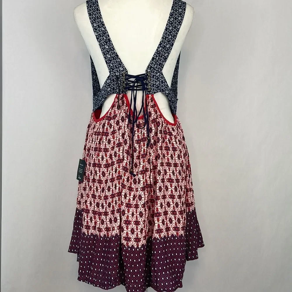 Lulu's Multi-Color V-Neck Mini Dress - Picture 10 of 16